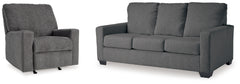 Diamond Furniture - Ashley Furniture - Rannis Full Sofa Sleeper and Recliner - Full Sofa Sleeper and Recliner - 53602U1