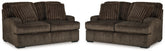 Diamond Furniture - Ashley Furniture - Aylesworth 2 Loveseats - 2 Loveseats - 53702U5