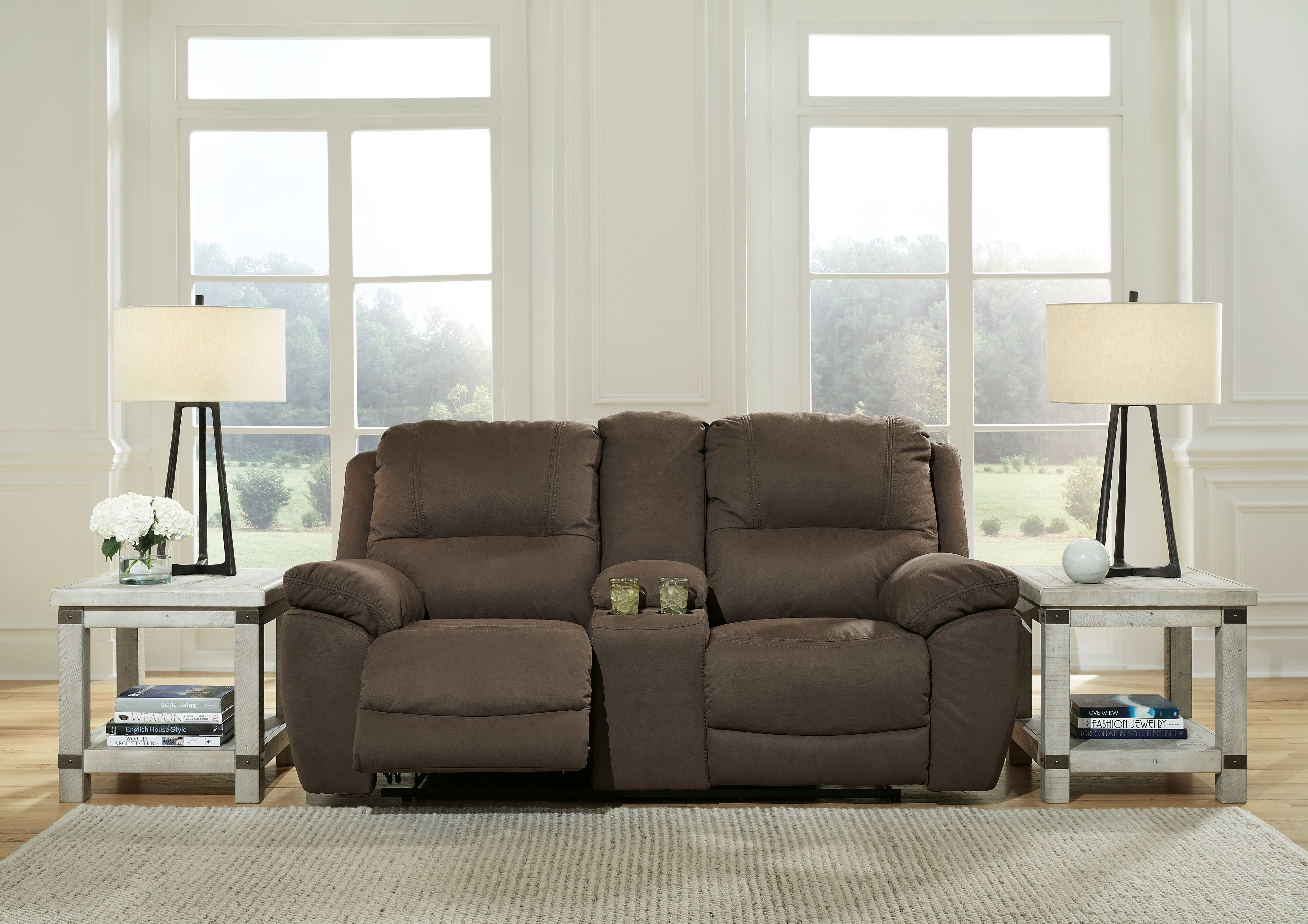 Diamond Furniture - Ashley Furniture - Next-Gen Gaucho Reclining Loveseat with Console - DBL Rec Loveseat w/Console - 5420494