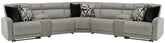 Diamond Furniture - Ashley Furniture - Colleyville 7-Piece Power Reclining Sectional - 7-Piece Power Reclining Sectional - 54405S10