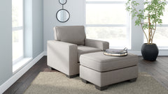 Diamond Furniture - Ashley Furniture - Greaves Chair and Ottoman - Chair and Ottoman - 55104U4