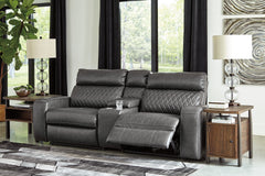 Diamond Furniture - Ashley Furniture - Samperstone 3-Piece Power Reclining Sectional Loveseat - 3-Piece Power Reclining Sectional Loveseat - 55203S3