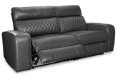 Diamond Furniture - Ashley Furniture - Samperstone 2-Piece Power Reclining Sectional Loveseat - 2-Piece Power Reclining Sectional Loveseat - 55203S5