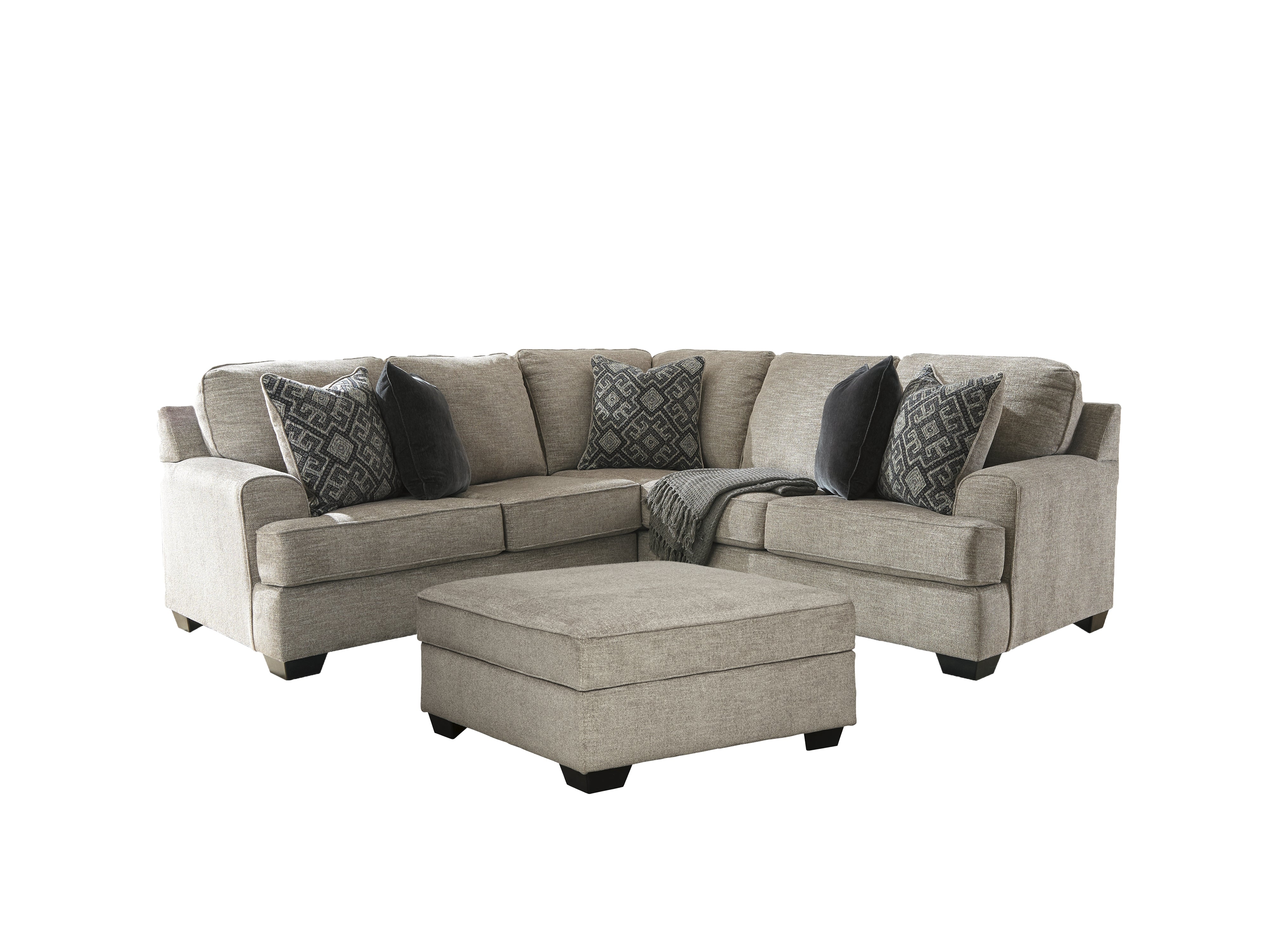 Diamond Furniture - Ashley Furniture - Bovarian 2-Piece Sectional with Ottoman - 2-Piece Sectional with Ottoman - 56103U1