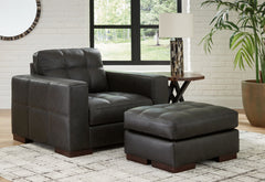 Diamond Furniture - Ashley Furniture - Luigi Oversized Chair and Ottoman - Oversized Chair and Ottoman - 56506U2