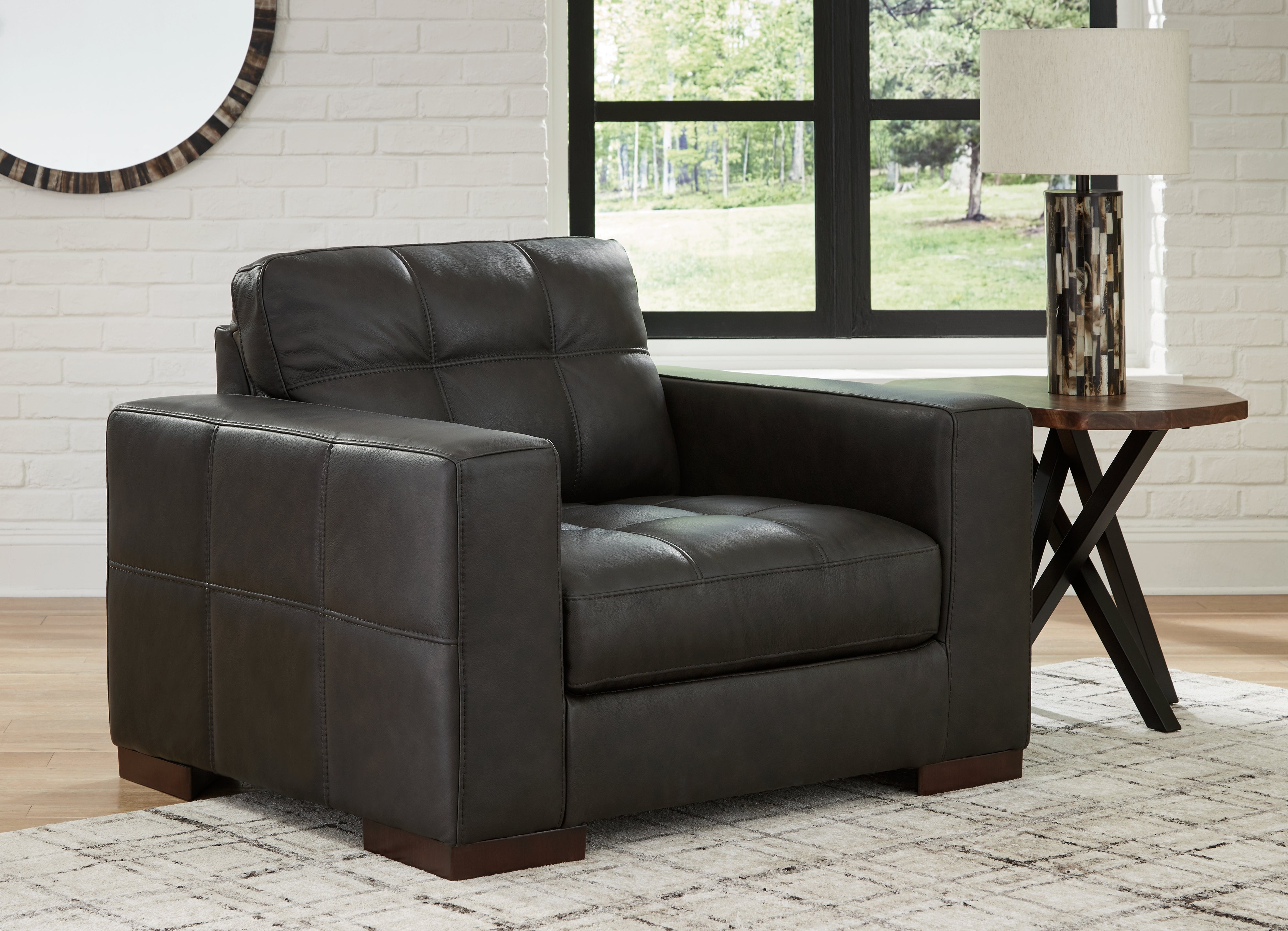 Diamond Furniture - Ashley Furniture - Luigi Oversized Chair - Chair and a Half - 5650623