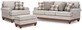 Diamond Furniture - Ashley Furniture - Clearbrooke Sofa, Oversized Chair and Ottoman - Sofa, Oversized Chair and Ottoman - PC56803U2