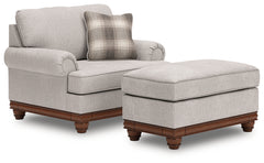 Diamond Furniture - Ashley Furniture - Clearbrooke Oversized Chair and Ottoman - Oversized Chair and Ottoman - PC56803U4