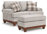 Diamond Furniture - Ashley Furniture - Clearbrooke Loveseat and Ottoman - Loveseat and Ottoman - PC56803U1