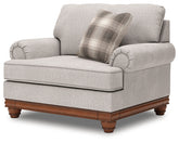 Diamond Furniture - Ashley Furniture - Clearbrooke Oversized Chair - Chair and a Half / Sandstone - PC5680323