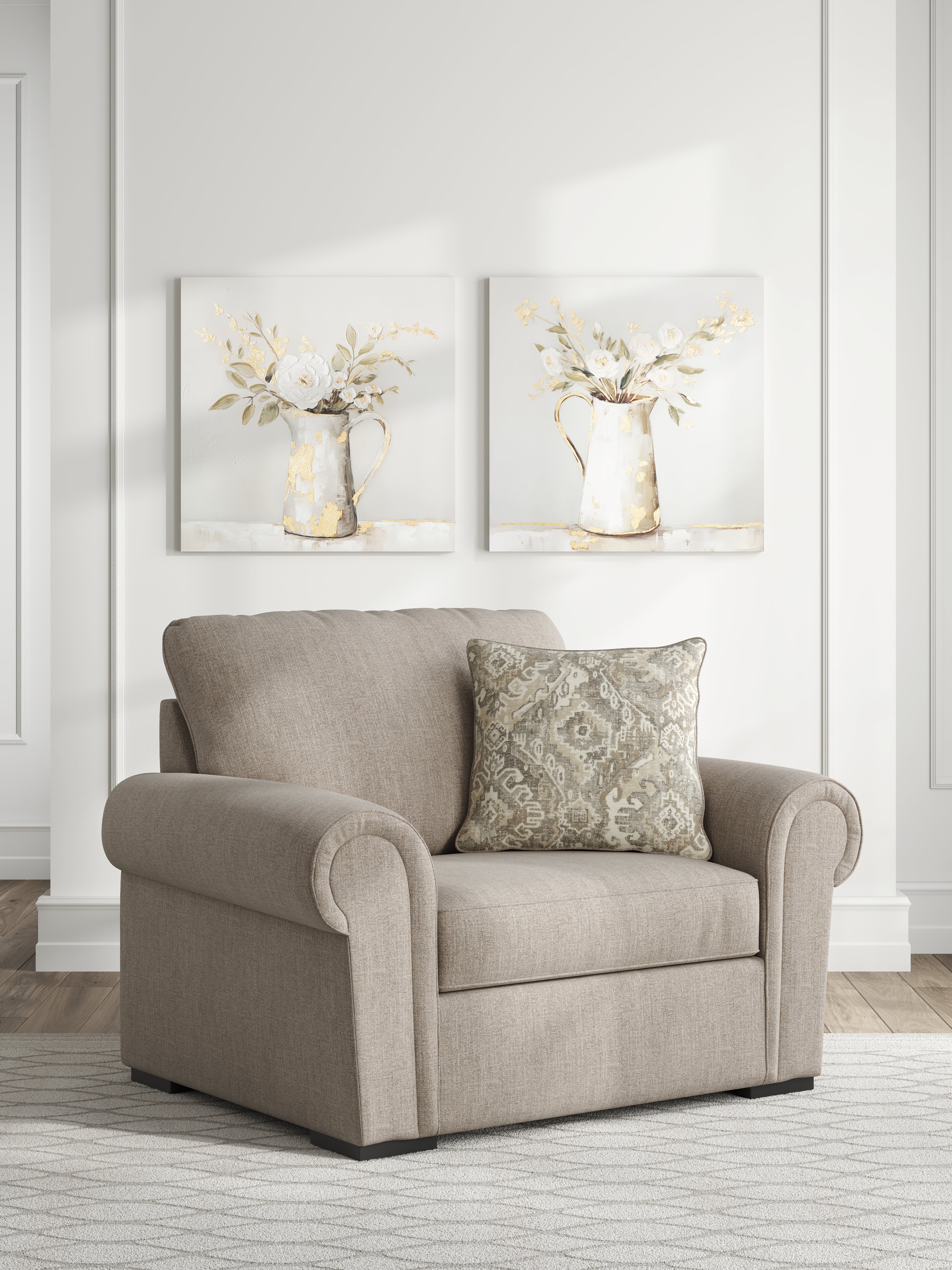 Diamond Furniture - Ashley Furniture - Sararose Oversized Chair - Chair and a Half - 5710223