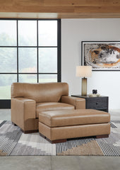 Diamond Furniture - Ashley Furniture - Lombardia Oversized Chair and Ottoman - Oversized Chair and Ottoman - 57302U2