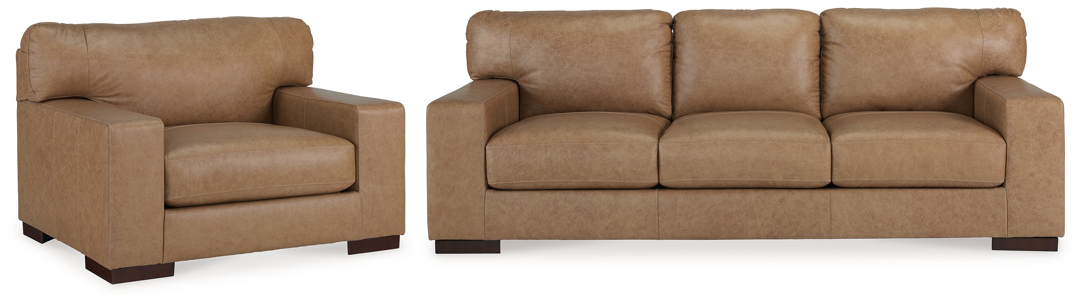 Diamond Furniture - Ashley Furniture - Lombardia Sofa and Oversized Chair - Sofa and Oversized Chair - 57302U4