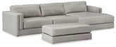 Diamond Furniture - Ashley Furniture - Amiata 2-Piece Sectional with Chaise and Ottoman - 2-Piece Sectional with Chaise and Ottoman - 57404U1