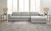 Diamond Furniture - Ashley Furniture - Amiata 2-Piece Sectional with Chaise - LAF 2-Piece Sectional with Chaise - 57404S2