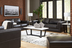 Diamond Furniture - Ashley Furniture - Amiata Sofa, Loveseat, Oversized Chair and Ottoman - Sofa, Loveseat, Oversized Chair and Ottoman - 57405U4
