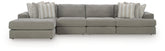Diamond Furniture - Ashley Furniture - Avaliyah 4-Piece Sectional with Chaise - RAF 4-Piece Sectional with Chaise - 58103S15