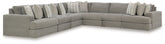 Diamond Furniture - Ashley Furniture - Avaliyah 7-Piece Sectional - RAF 7-Piece Sectional - 58103S8