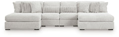 Cuddle Plush 4-Piece Sectional with Chaise