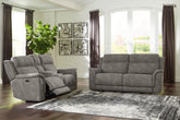 Diamond Furniture - Ashley Furniture - Next-Gen DuraPella Power Reclining Sofa and Loveseat - Power Reclining Sofa and Loveseat / Slate - 59301U1