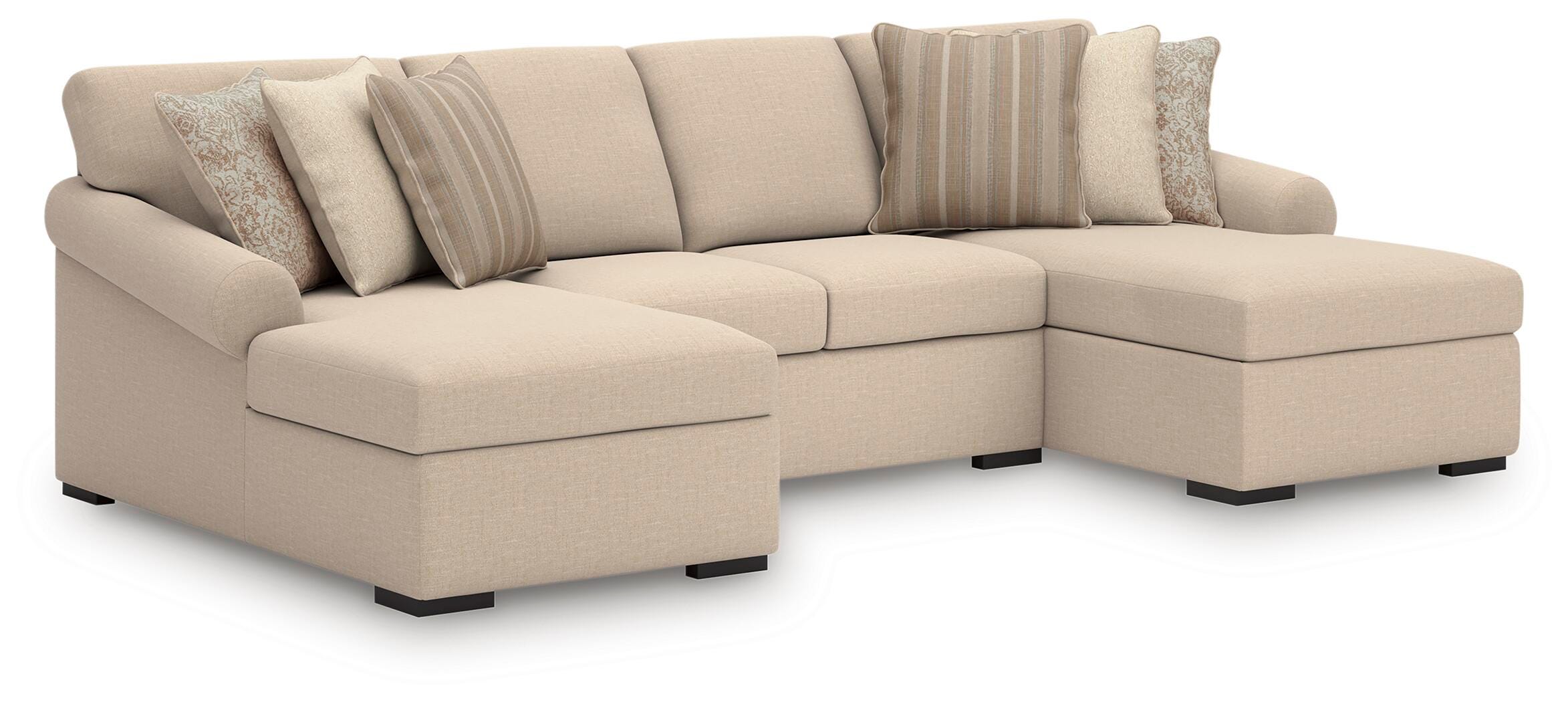 Diamond Furniture - Ashley Furniture - LadyMae 3-Piece Sectional with Chaise - RAF 3-Piece Sectional with Chaise - 59404S5