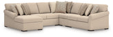 Diamond Furniture - Ashley Furniture - LadyMae 5-Piece Sectional with Chaise - RAF 5-Piece Sectional with Chaise - 59404S8