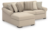 Diamond Furniture - Ashley Furniture - LadyMae 2-Piece Sectional with Chaise - RAF 2-Piece Sectional with Chaise - 59404S6