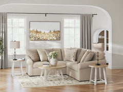 Diamond Furniture - Ashley Furniture - LadyMae 3-Piece Sectional - RAF 3-Piece Sectional - 59404S1