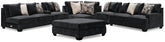 Diamond Furniture - Ashley Furniture - Lavernett 5-Piece Sectional and Ottoman - 5-Piece Sectional and Ottoman - 59603U2