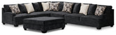Diamond Furniture - Ashley Furniture - Lavernett 4-Piece Sectional with Ottoman - 4-Piece Sectional with Ottoman - 59603U1