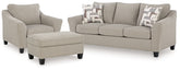Diamond Furniture - Ashley Furniture - Willarae Sofa, Oversized Chair and Ottoman - Sofa, Oversized Chair and Ottoman - 59803U2