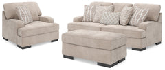 Diamond Furniture - Ashley Furniture - High Profile Sofa, Oversized Chair and Ottoman - Sofa, Oversized Chair and Ottoman - 59902U1