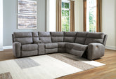 Diamond Furniture - Ashley Furniture - Next-Gen DuraPella 6-Piece Power Reclining Sectional - 6-Piece Power Reclining Sectional - 61003S7