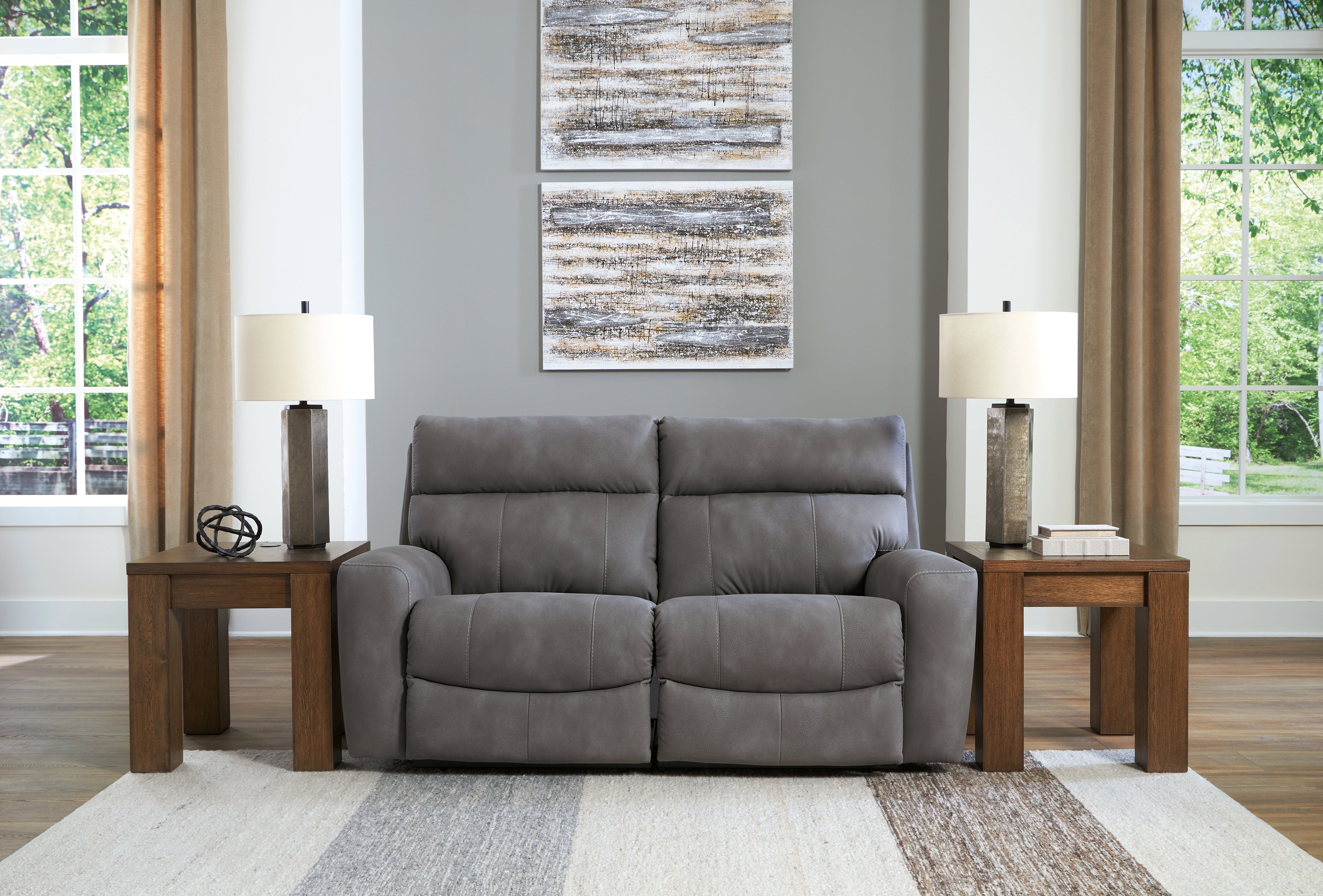 Diamond Furniture - Ashley Furniture - Next-Gen DuraPella 2-Piece Power Reclining Sectional Loveseat - 2-Piece Power Reclining Sectional Loveseat - 61003S1