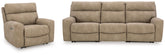 Diamond Furniture - Ashley Furniture - Next-Gen Durapella 3-Piece Sectional and Recliner - 3-Piece Sectional and Recliner - 61004S12