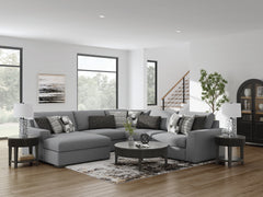Diamond Furniture - Ashley Furniture - Bealton 5-Piece Sectional with Chaise - RAF 5-Piece Sectional with Chaise - 61305S8