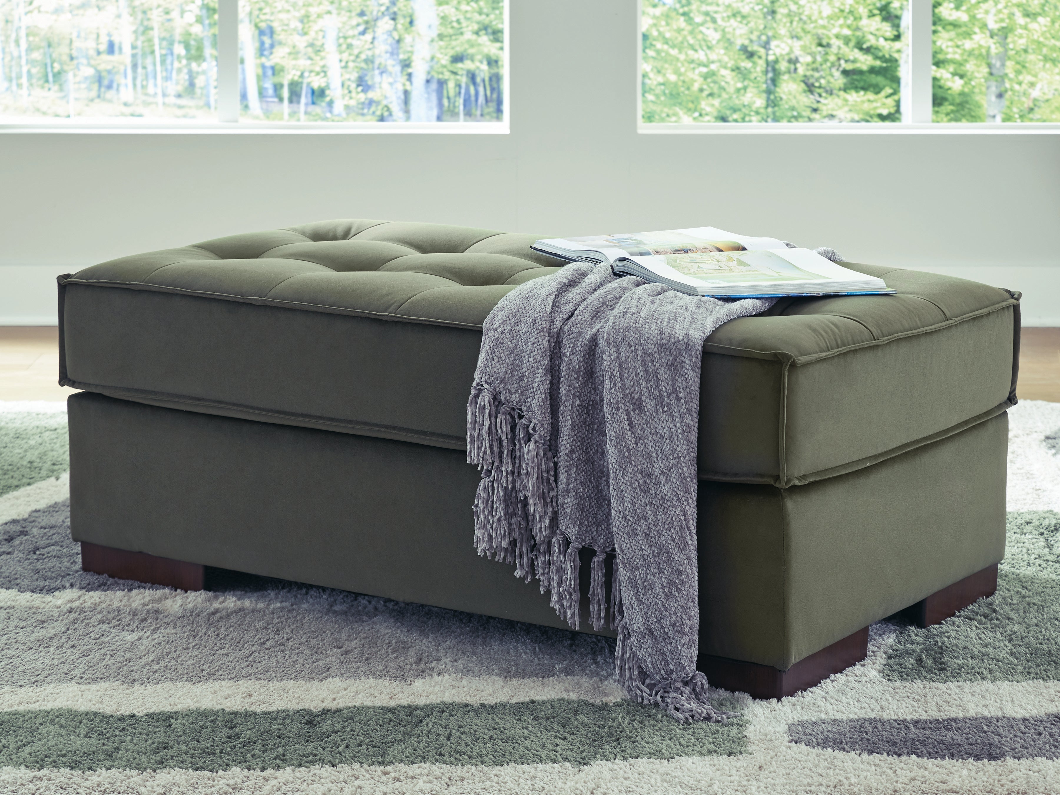 Diamond Furniture - Ashley Furniture - Caspian-Town Oversized Accent Ottoman - Oversized Accent Ottoman - PC6170208