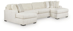 Diamond Furniture - Ashley Furniture - Chessington 3-Piece Sectional with Double Chaise - RAF 3-Piece Sectional with Double Chaise - 61904S6