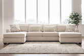 Diamond Furniture - Ashley Furniture - Mandi Point 3-Piece Double Chaise Sectional - RAF 3-Piece Double Chaise Sectional - 62606S7