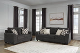 Diamond Furniture - Ashley Furniture - Loreo Sofa and Loveseat - Sofa and Loveseat - 63101U1