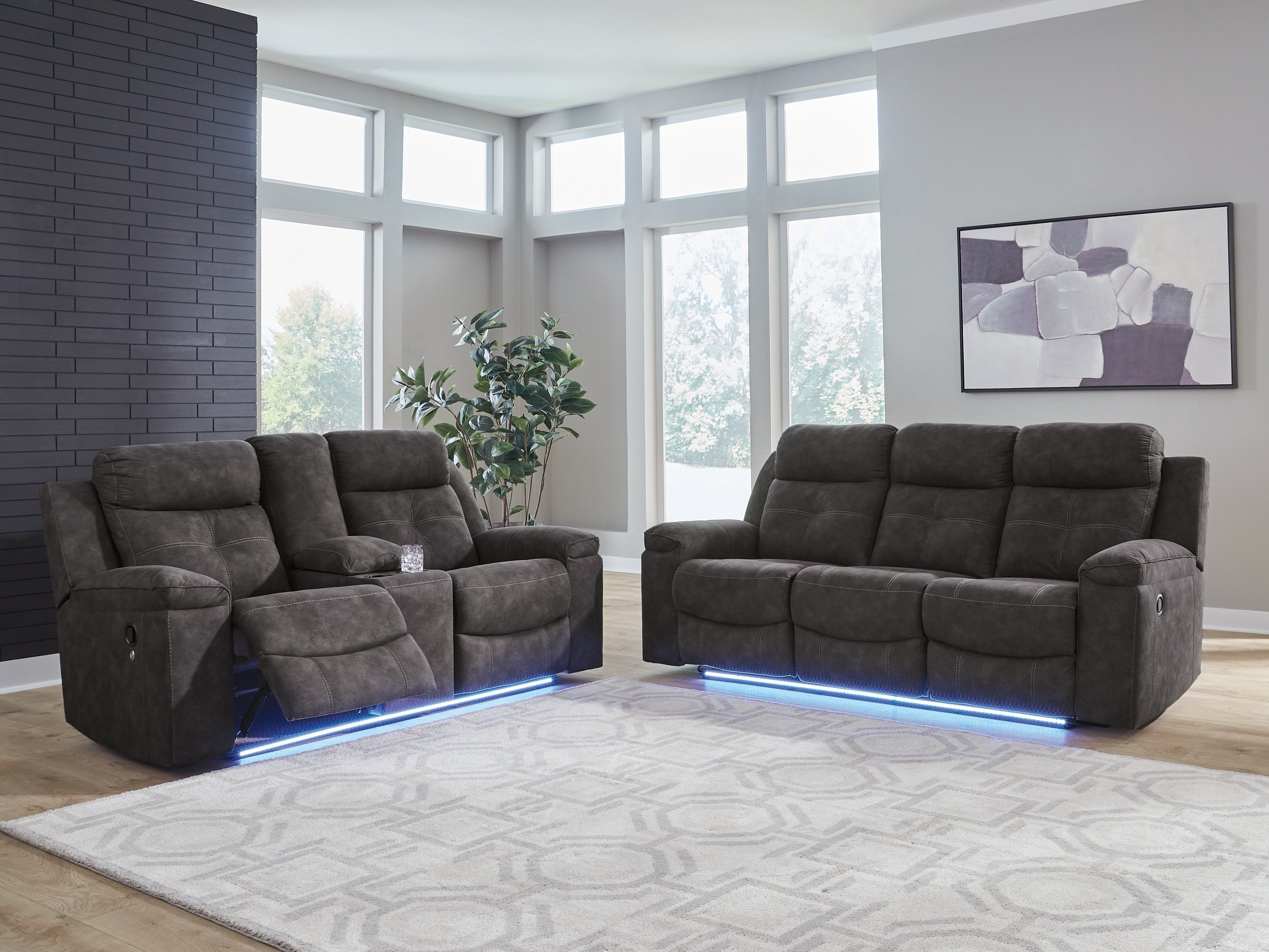 Diamond Furniture - Ashley Furniture - Brysonview Reclining Sofa and Loveseat - Reclining Sofa and Loveseat - 63605U1