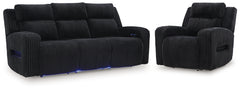 Diamond Furniture - Ashley Furniture - Forest Lake Power Reclining Sofa and Power Recliner - Power Reclining Sofa and Power Recliner - PC64202U2