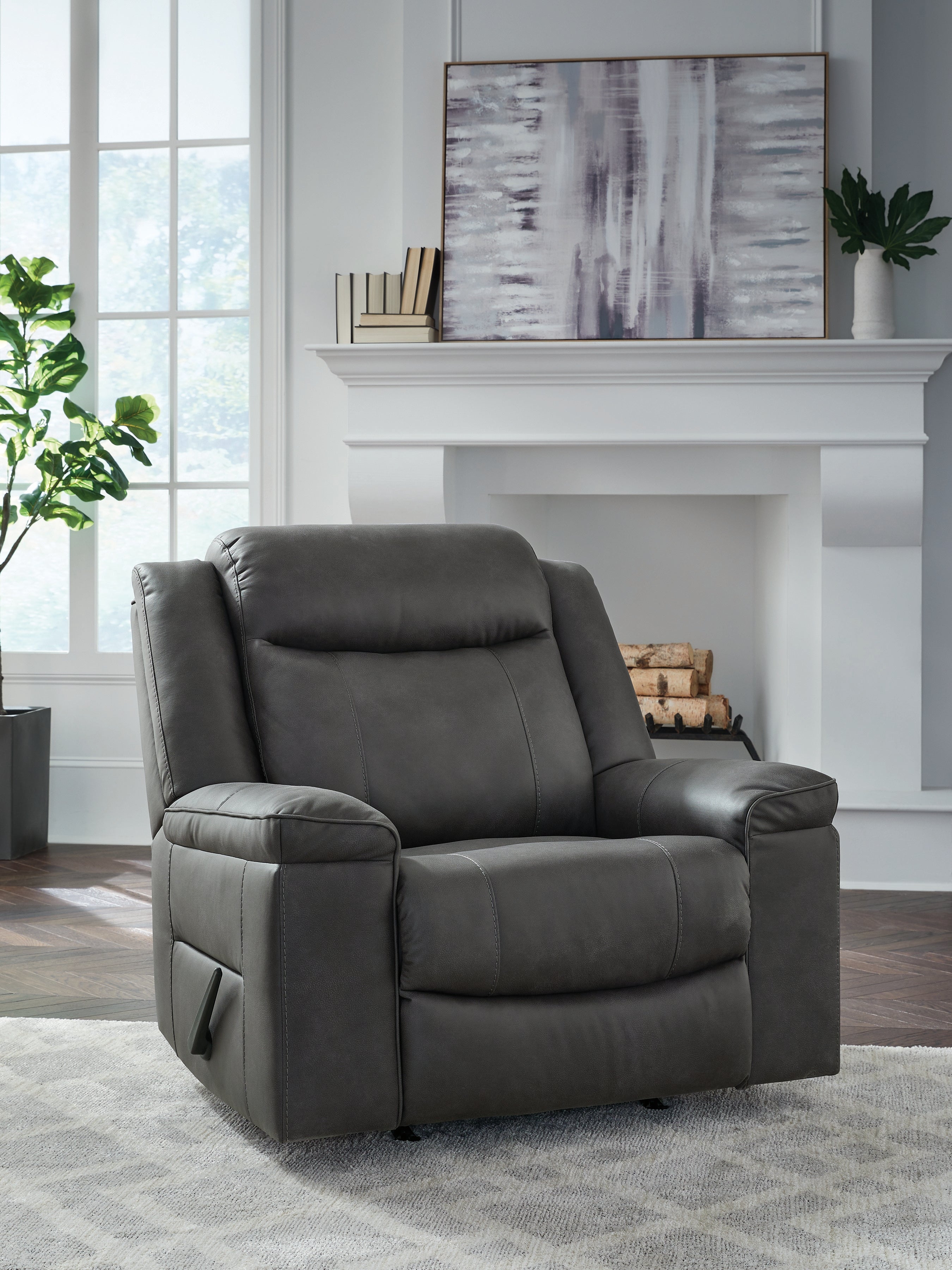 Diamond Furniture - Ashley Furniture - Status Check Recliner - Rocker Recliner - PC6530725