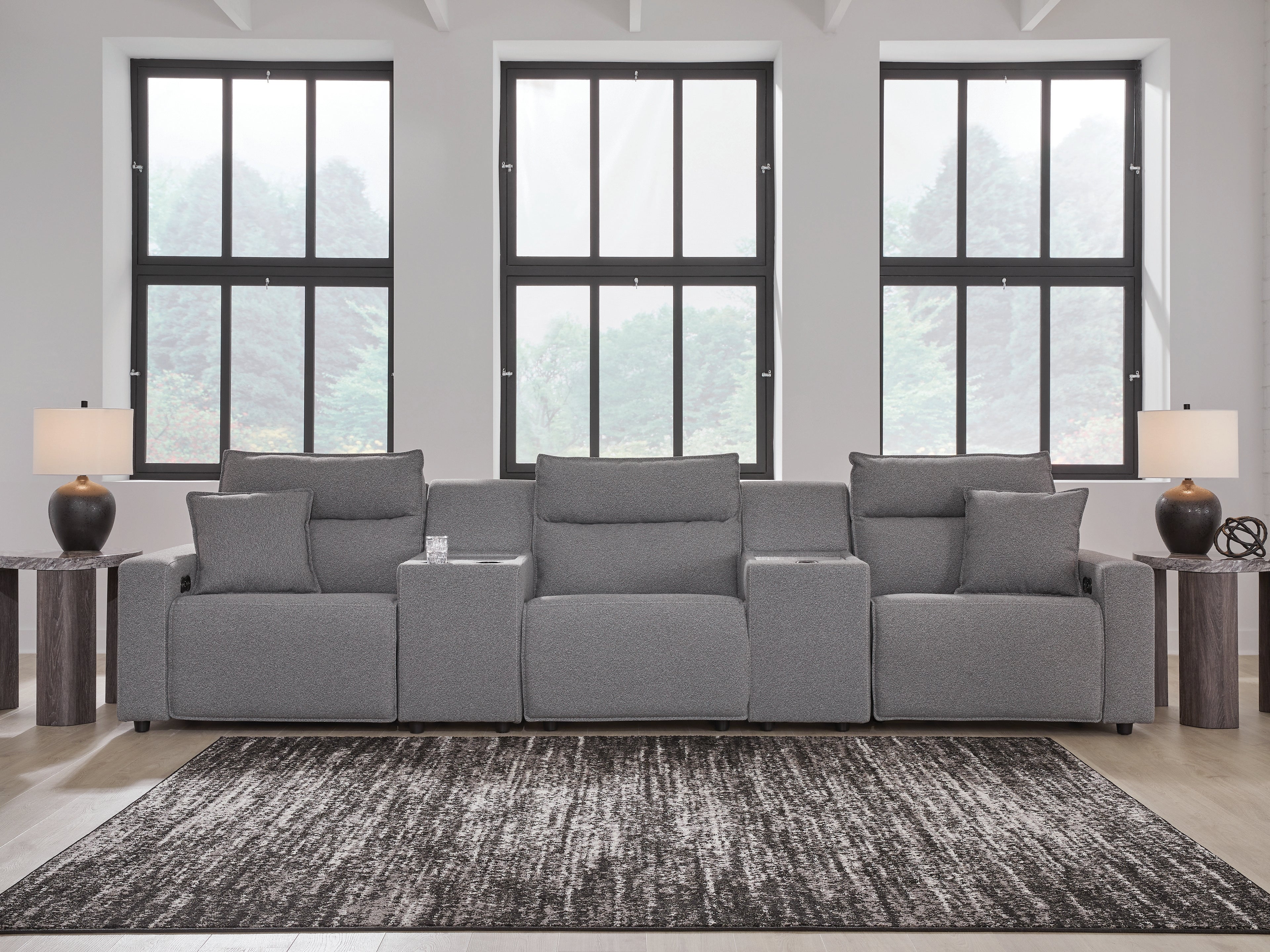 Diamond Furniture - Ashley Furniture - Modmax II 5-Piece Power Reclining Sectional with Consoles - 5-Piece Power Reclining Sectional with Consoles - 65906S14