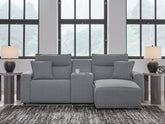 Diamond Furniture - Ashley Furniture - ModMax II 3-Piece Power Reclining Sectional with Chaise - 3-Piece Power Reclining Sectional with Chaise - 65906S4