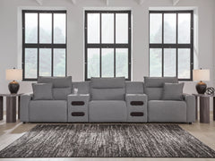 Diamond Furniture - Ashley Furniture - Modmax II 5-Piece Power Reclining Sectional with Audio Consoles - 5-Piece Power Reclining Sectional with Audio Consoles - 65906S13