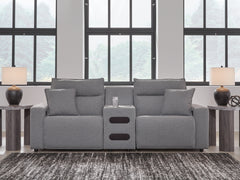 Diamond Furniture - Ashley Furniture - Modmax II 3-Piece Power Reclining Sectional with Audio Console - 3-Piece Power Reclining Sectional with Audio Console - 65906S2