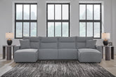 Diamond Furniture - Ashley Furniture - Modmax II 4-Piece Reclining Sectional with Double Chaise - 4-Piece Reclining Sectional with Double Chaise - 65906S37