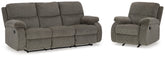 Diamond Furniture - Ashley Furniture - Scranto Reclining Sofa and Recliner - Reclining Sofa and Recliner - 66502U4