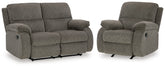 Diamond Furniture - Ashley Furniture - Scranto Reclining Loveseat and Recliner - Reclining Loveseat and Recliner - 66502U2